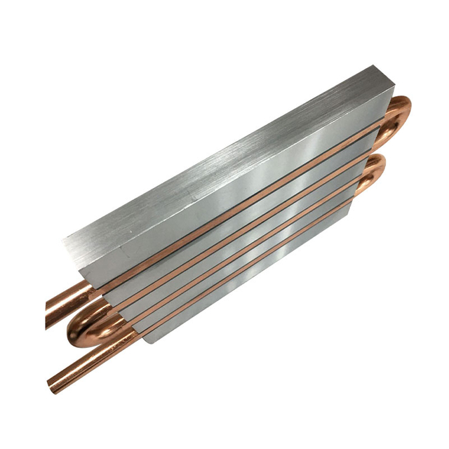 4-проходная медная трубка FSW Жидкостная охлаждающая плита